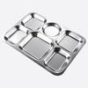 304 Stainless Steel Divided Meal Tray