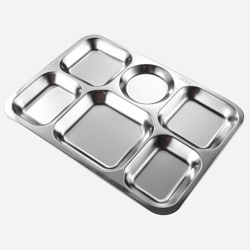 304 Stainless Steel Divided Meal Tray
