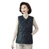Stylish Plus Size Sleeveless Cardigan—Warm & Lightweight for Middle-Aged & Elderly, Fall/Winter Wear