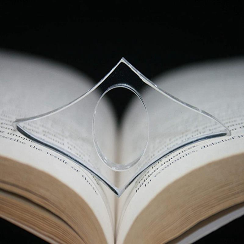 4PCS Book Page Holder for Reading Clear Acrylic Spreader Active Reader Bookmark Compact and Portable for Paperback or Hardcovers