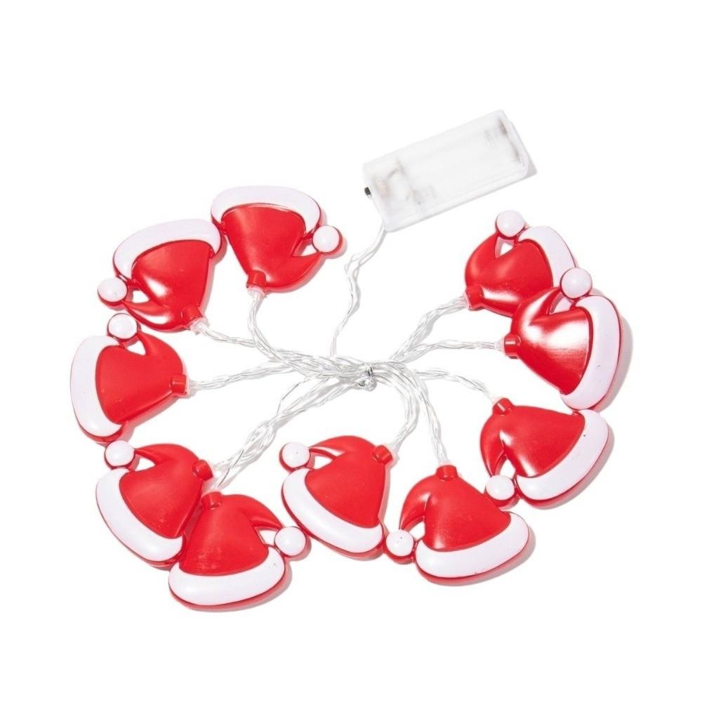 Santa Hat Candy Cane Light 1.5/3/6M Xmas Tree Ornament LED Walking Stick Light  Christmas Tree