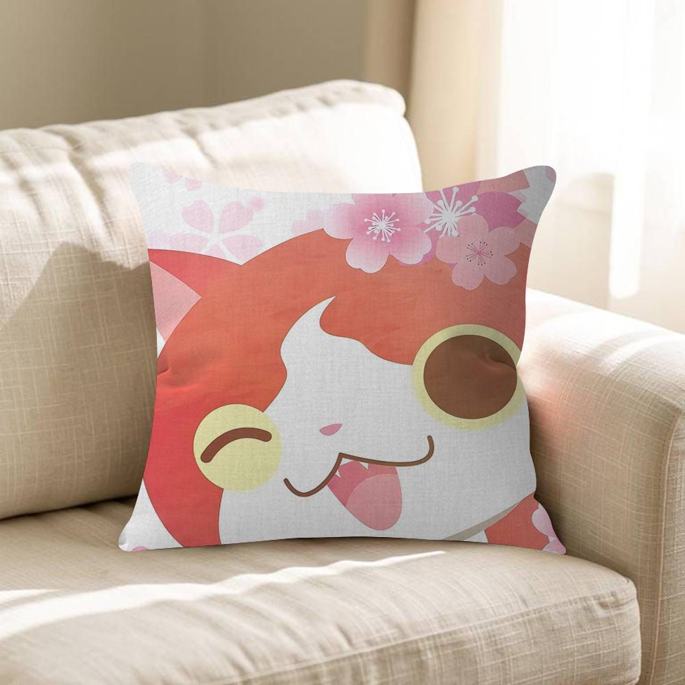 JJibanyan Pillowcase Toon Gift Cushion Cover Bedroom Home Sofa Chair Seat Decor Pillow Case