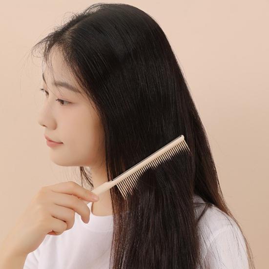 Peigne à Cheveux avec Manche Long Ergonomique Antistatique Hommes Femmes Dents Fines Peigne Court Long Épais Bouclés Cheveux Humides Secs Coiffage Démêlage Peigne