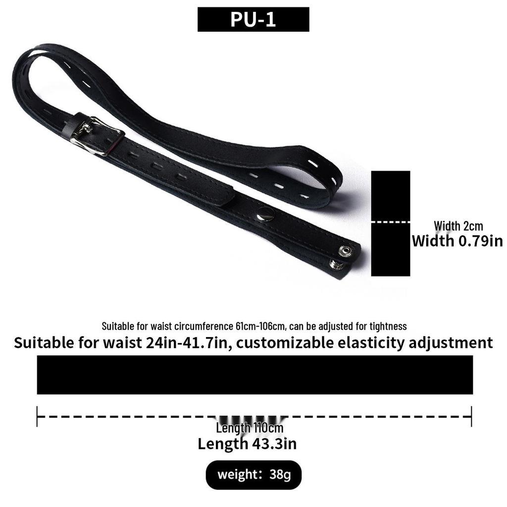 FRRK Adjustable Chastity Lock Belt with Elastic Buttons for Outing Wear