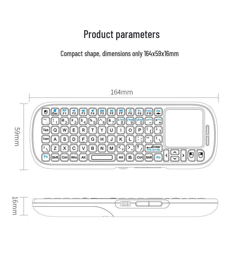 Portable Wireless Bluetooth Keyboard and Mouse Set for Business, Office, and Laptop/Desktop Use