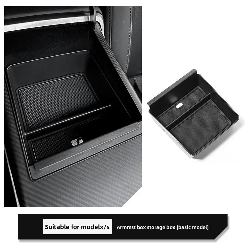 

Car Sticker For Tesla Model X Model S 2022 Central Control Armrest Box Storage Interior Accessories Tools Car Modification Car S No Logo