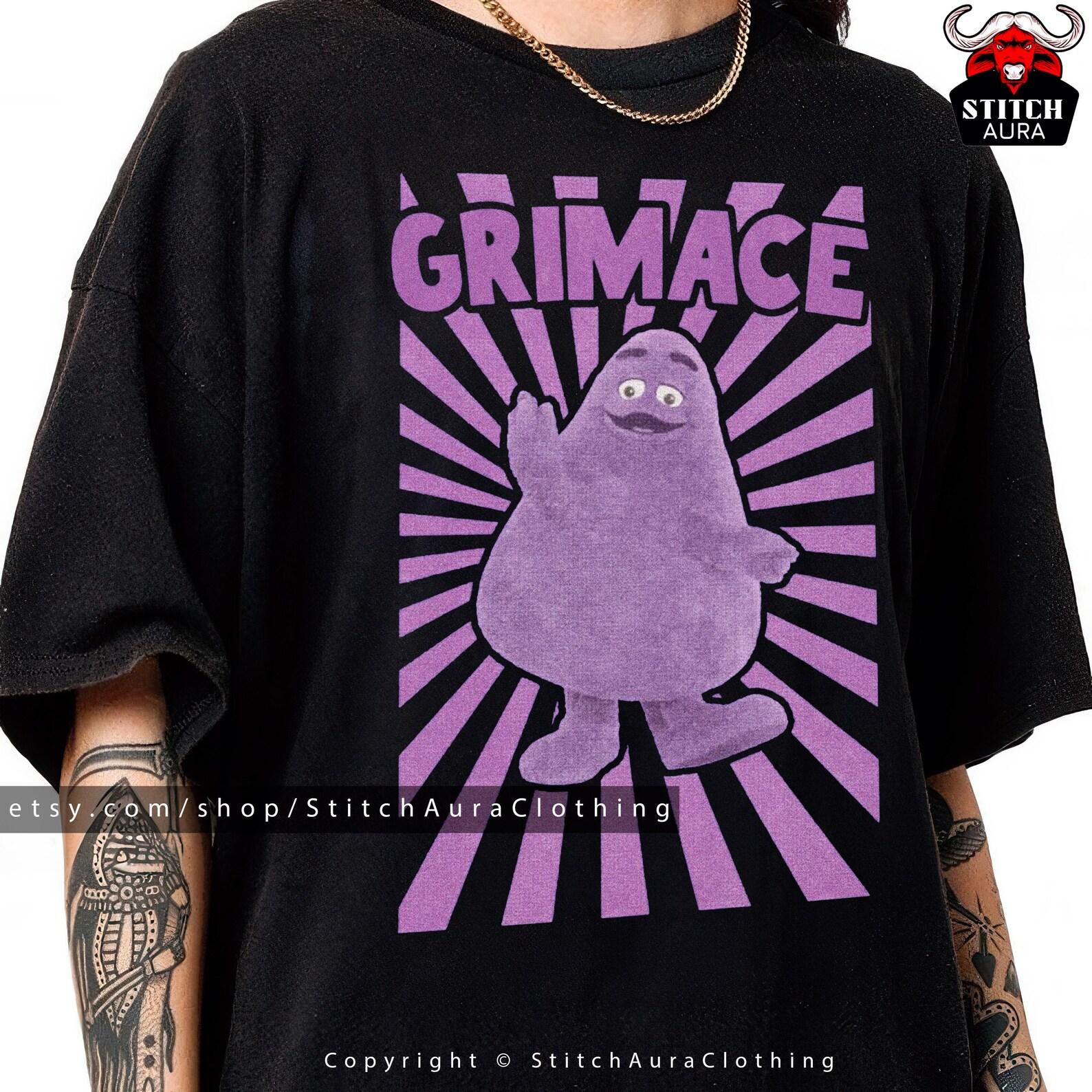 Grimace Survivor Apparel,Retro Vintage Grimace Shake Shirt Funny Tik Tok Trend Meme,HBD Grimace Hilarious Tshirt,Happy Birthday Grimace Tee 4XL