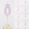 Purple Pink 0-9 Number Candle Kpop Birthday Cake Decorations Party Cake Candle Ornament K-pop Accessories