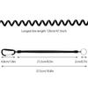 4 Pieces Fishing Lanyards Spring Ropes Anti-Lost Spiral Key Ring Climbing