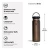Lightweight Wide Mouth Stainless Steel Water Bottle, 32oz (946ml), Quartz, Lightweight, Insulated (Official Japanese Product)
