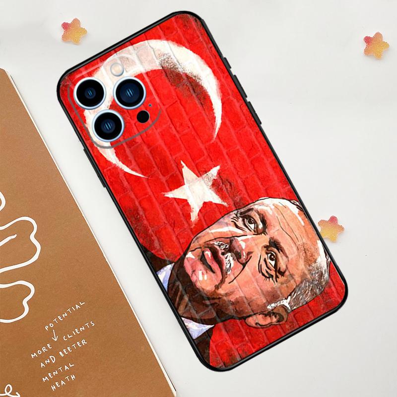 Turkey Recep Tayyip Erdogan Phone Case For iPhone 17 Pro Max 11 14 15 16 Pro Max 12 13 mini 16 Plus 16e 17 Air Funda