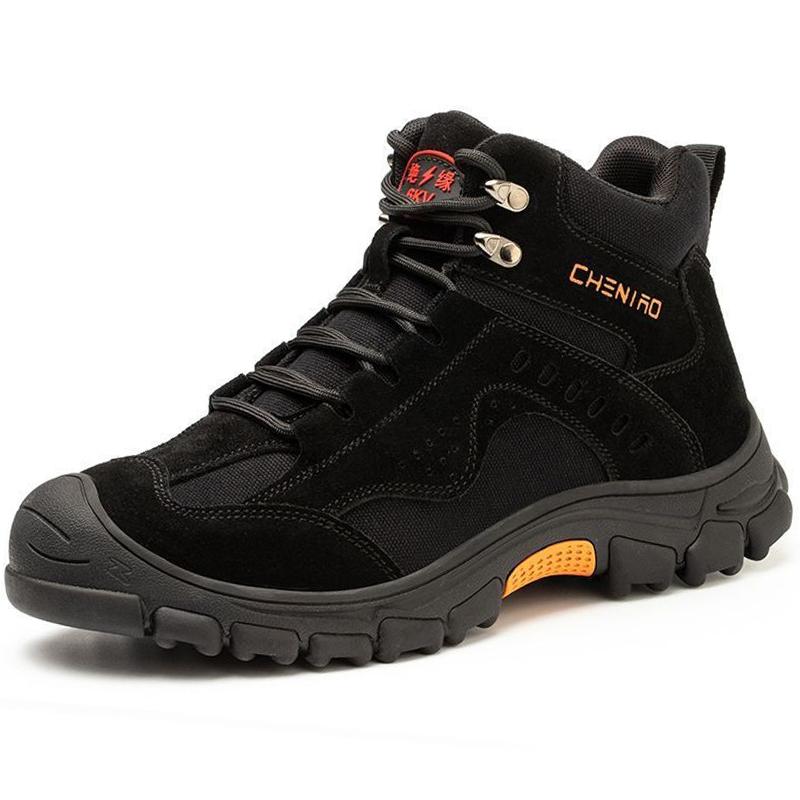 Safety Shoes Men For Work Boots Anti-Smash Plastic Toe Insulated Shoes 6KV Safety Boots Men Work Shoes Anti-Scalding Welder Boot