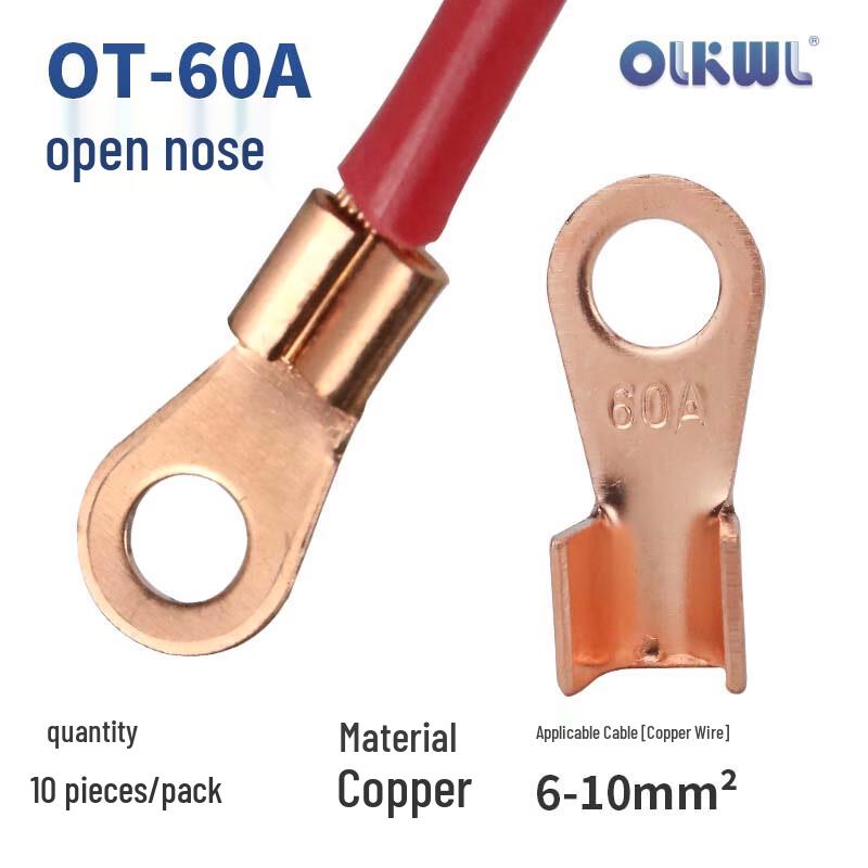 OT-Style Copper Wire Terminal Lugs