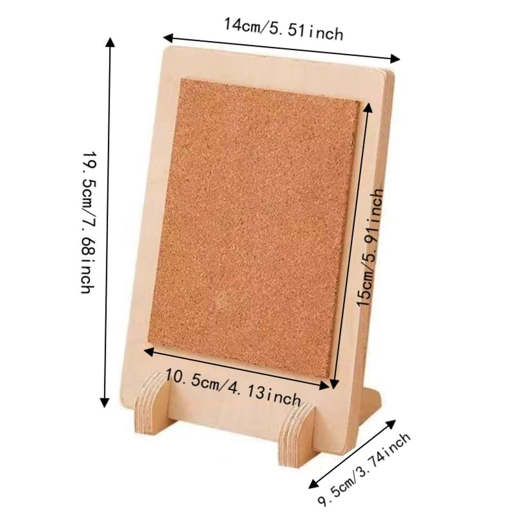Soft Cork Cork Message Board Stable Photo Display Holder Rustic Tabletop Display Stand Home Decor
