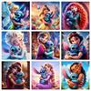 5D Diamond Painting Lilo Stitch and Princesses Embroidery Kits Art Mosaic Drill Home Decor Gifts Frameless