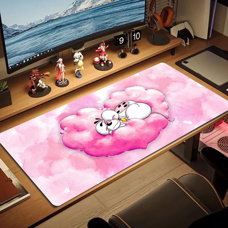 Diddl Large Size Mouse Pad Large Gaming Table Cushion Non-slip Laptop Tablet Big Mousepad XXL Mat Mini PC Playmat With Lock edge
