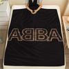 1 Stück ABBA Aufdruck Flanelldecke, Hohe Qualität, Bequem für alle Jahreszeiten, Heimdekoration, Wärme und Komfort, Perfekt für Weihnachtsgeschenke