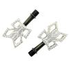 KCNC KNIFE Titanium Spindle Road Platform SK2294 Pedals, Silver, KPED01-TI-S,
