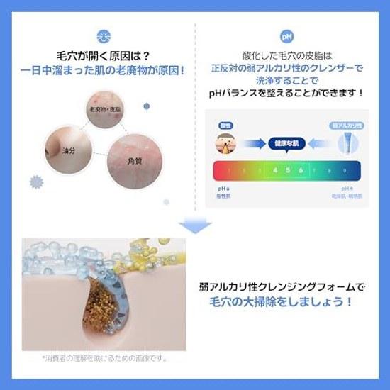 Make Prem Safe Amino Refresh Cleansing Foam 150ml facial wash weakly alkaline pores blackheads sebum low irritation sensitive skin product Korean