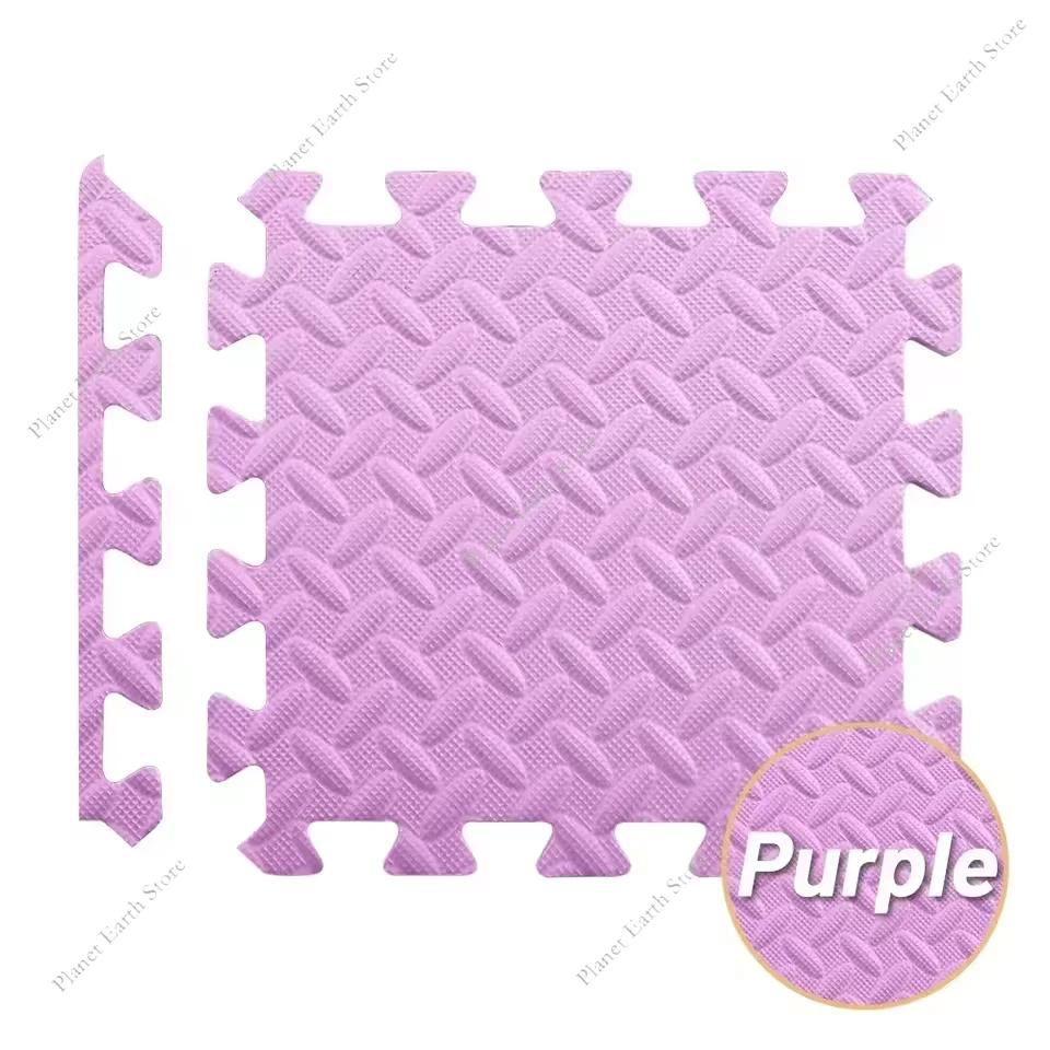 12 Bucăți Covoraș Puzzle Fitness 30*30*1CM Eva Plăci de Podea din Spumă Interconectabile pentru Podea Sală de Gimnastică Acasă Covorașe de Podea pentru Echipament de Gimnastică cu Bordură