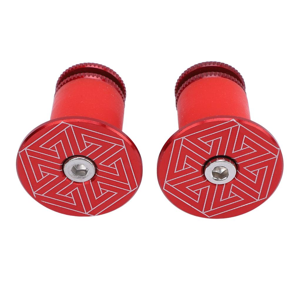 1 пара заглушек на ручки руля из алюминиевого сплава, универсальные заглушки для горного шоссейного велоспорта, красные