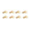 10Pcs RF Connector Panel Bent 90 Degree 4 Pin Antenna Base PCB Board End Coaxial Adapter SMAKWE