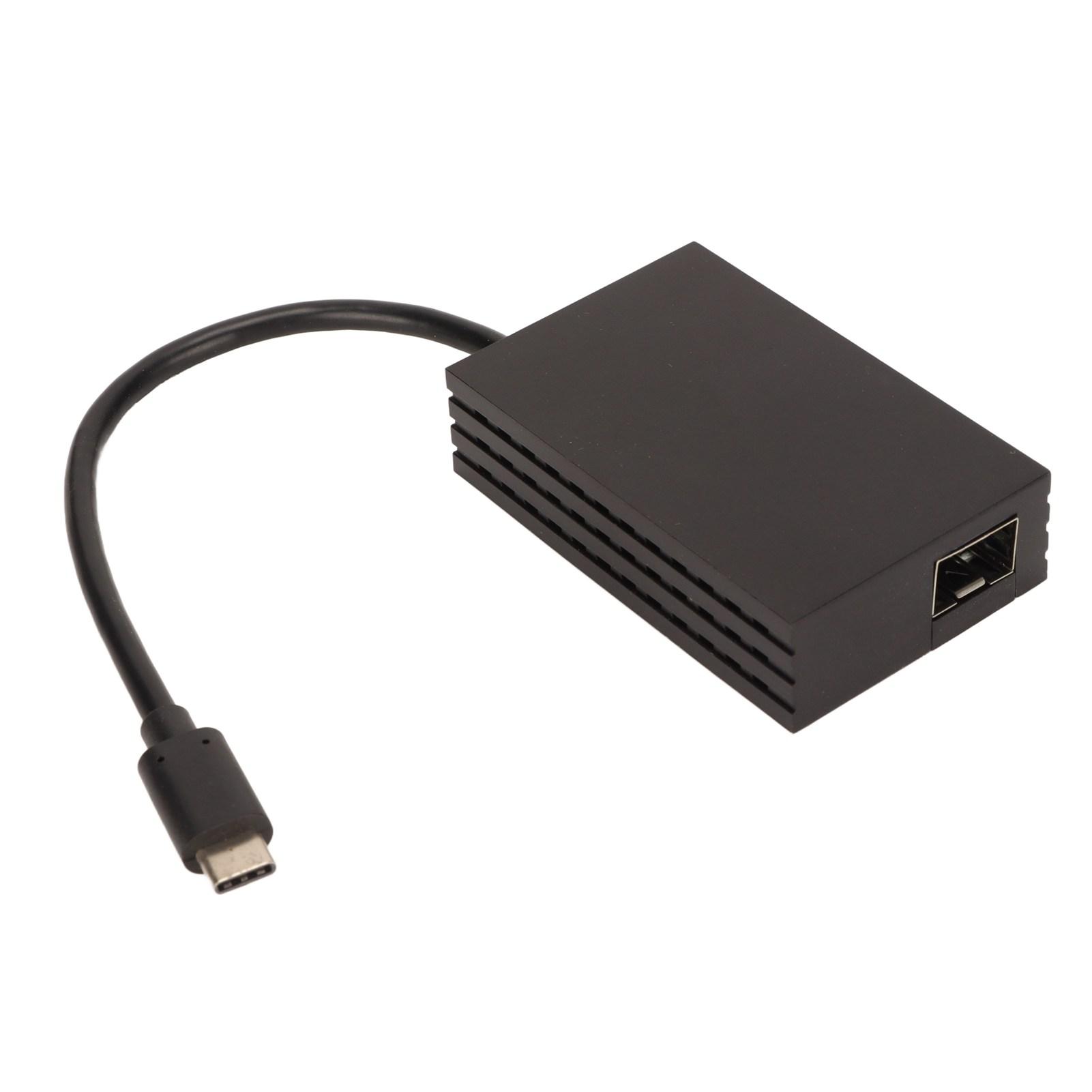 

Серверний адаптер Ethernet 100M Режим енергозбереження, високошвидкісний порт USB C, один оптичний порт SFP