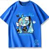 Second Dimension Anime Hatsune Miku Fashion Trend New Cotton Top Short Sleeve T-shirt Unisex