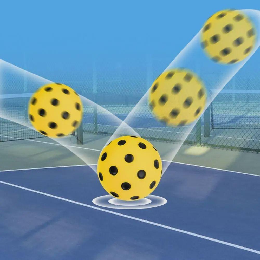 Hohe Rückprall-Schaumstoff-Pickleballbälle Stille Leise Pickleballbälle Indoor-Unterhaltung