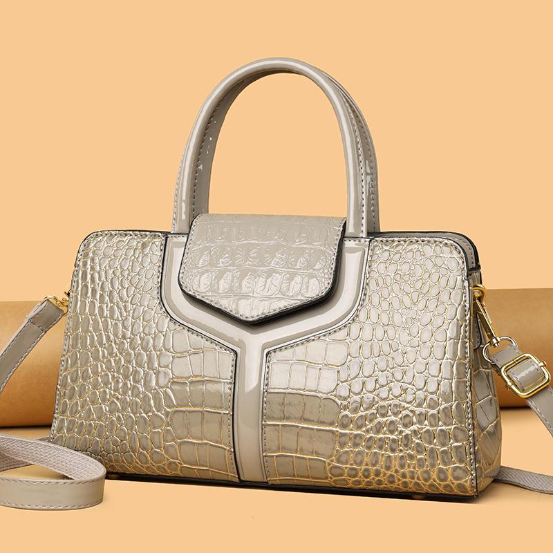 Luxury Shoulder Tote Bag Leopard Patent Leather Women Crossbody Shoulder Bags 2026 Designer Daily Commuting Female Handbags Sac