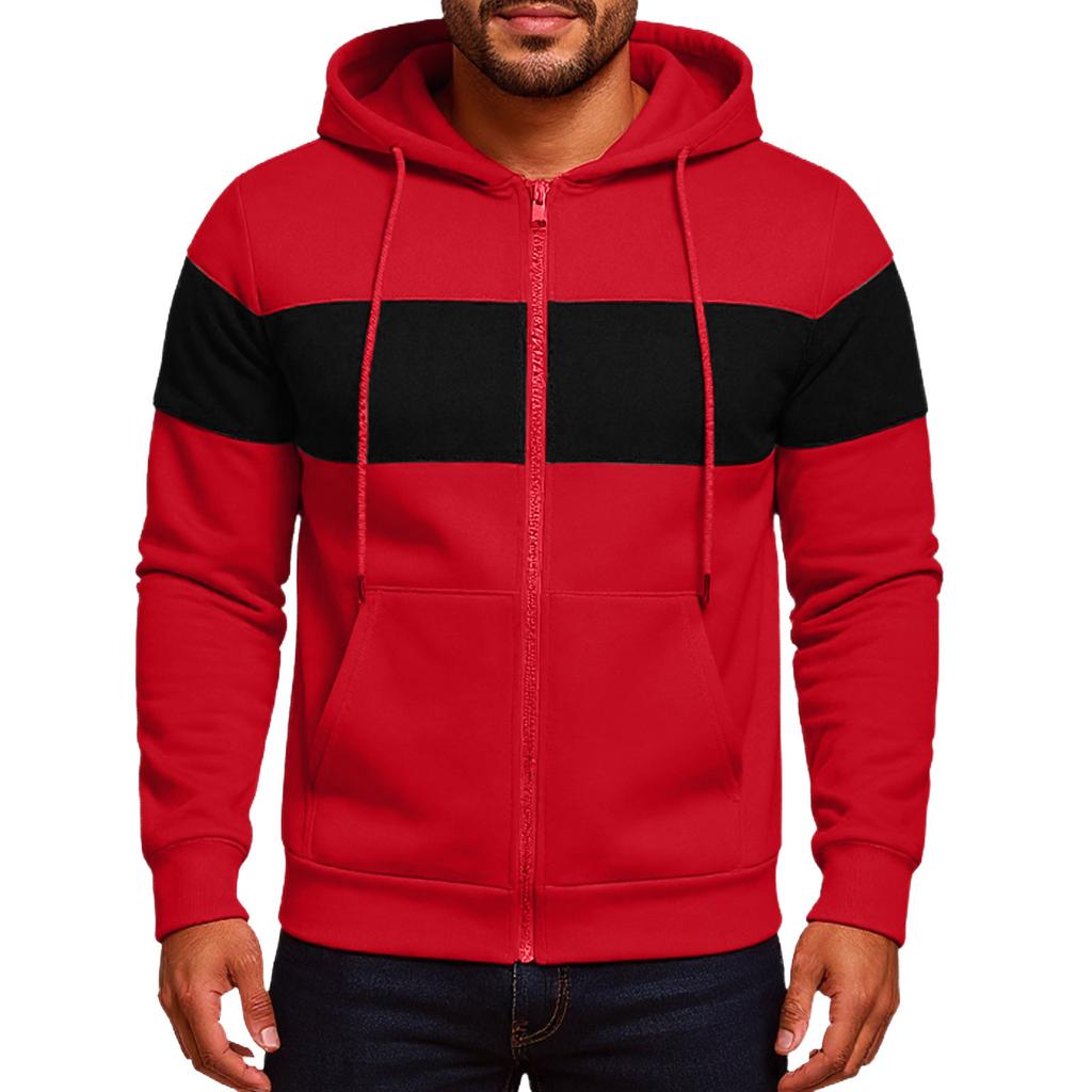 Men'S Zipper Jacket, Casual Retro Long Sleeved Cardigan Jacket