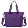 Borsa Tote Versatile in Nylon con Manici in Nastro Tasche con Zip Tracolla Regolabile Borsa a Spalla Casual da Donna per l'Uso Quotidiano