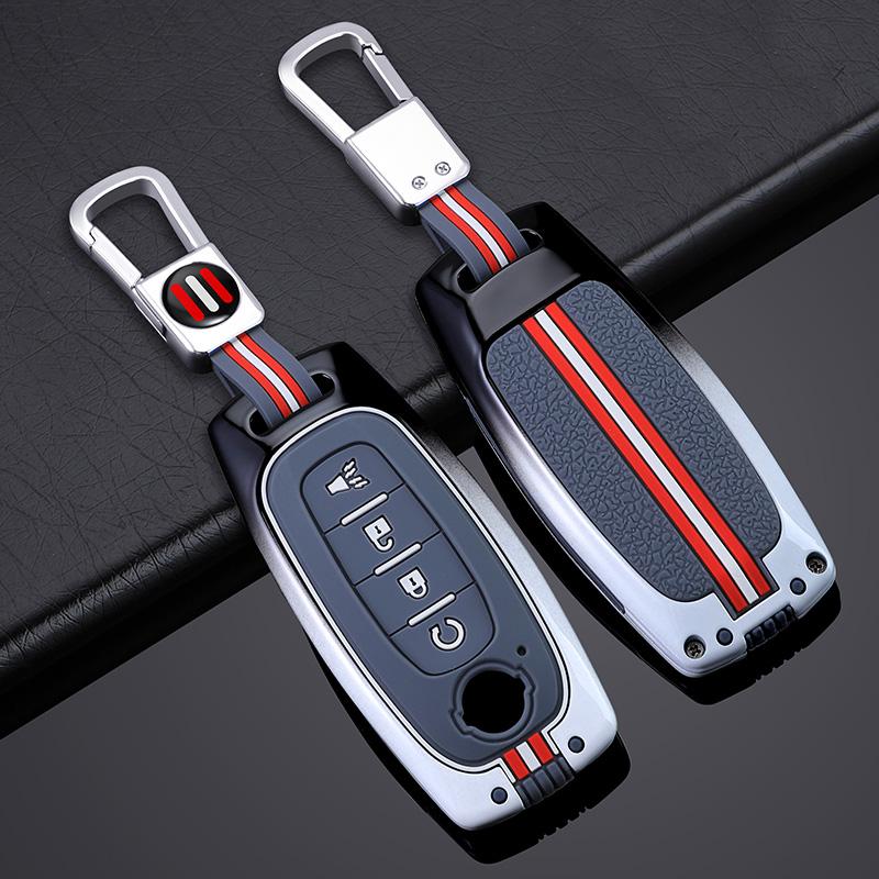 Auto Zinc Alloy Key Fob Cover Fit For Nissan Versa Maxima Rogue Armada Sentra Qashqai X-Trail 2/3/4/5Buttons Auto Accessories