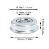 4PCS Steel Material Mower Shaft Bearings Silver Ball Bearing Replacement Lawn Mower Bearings