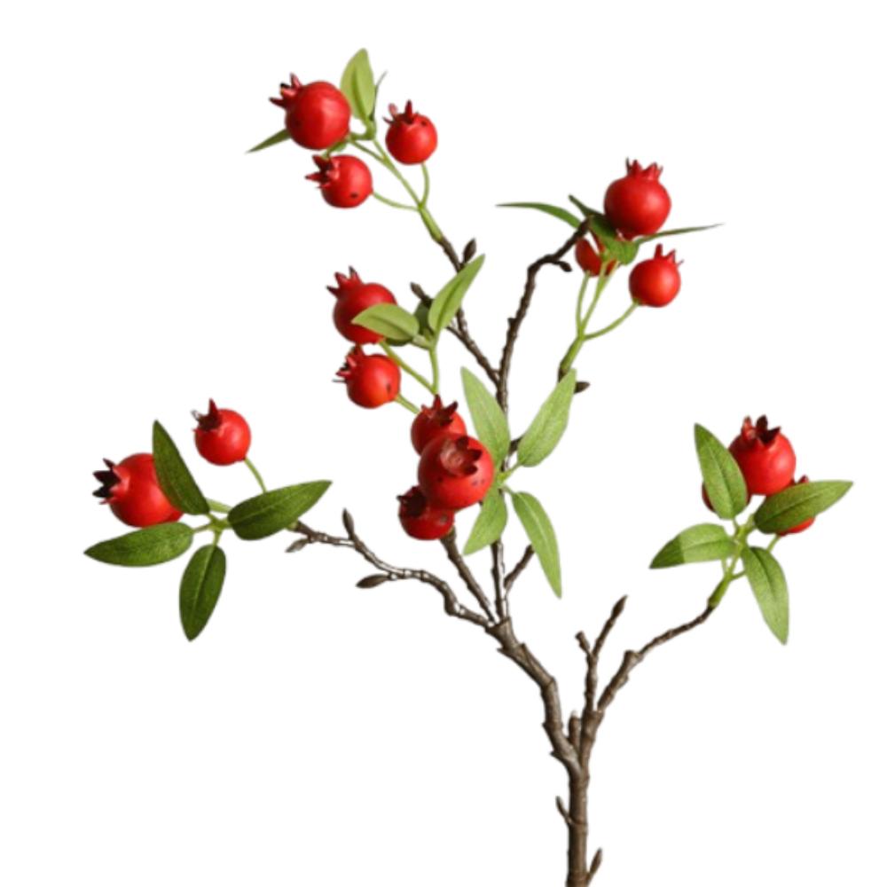 

Realistic Simulation Hawthorn Fruit Plastic Fake Plants Home Decorations красный