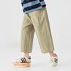 Boys' Casual Wide-Leg Cropped Pants