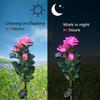 Solar Garden Stake Lights, Outdoor Solar Rose Flower Lights with 9 Rose Flowers, LED Rose Solar Powered Lights for Patio, Lawn, Garden, Yard Decorati