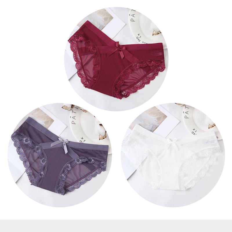 

Женские сексуальные трусики из прозрачной сетки, дышащие трусы, нижнее белье, трусики с низкой талией и цветочным принтом для девушек, 3 шт./комплект XL