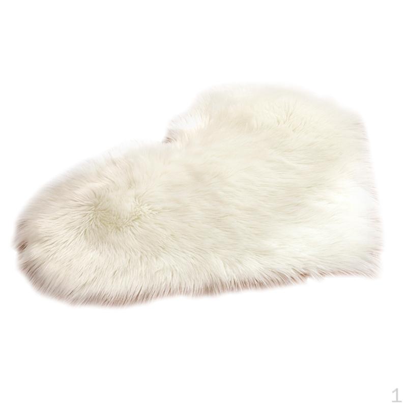 Shape Artificial Area Rug Floor Carpet Living Room Bedside Mat - Non Shed & Long Pile