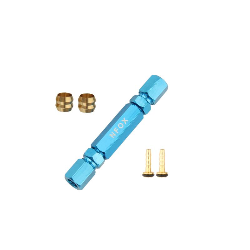 Bicycle Hydraulic Disc Brake Oil Needle Pipe Repair Tool Bidirectional Threaded Joint Insertion Installation Connector
