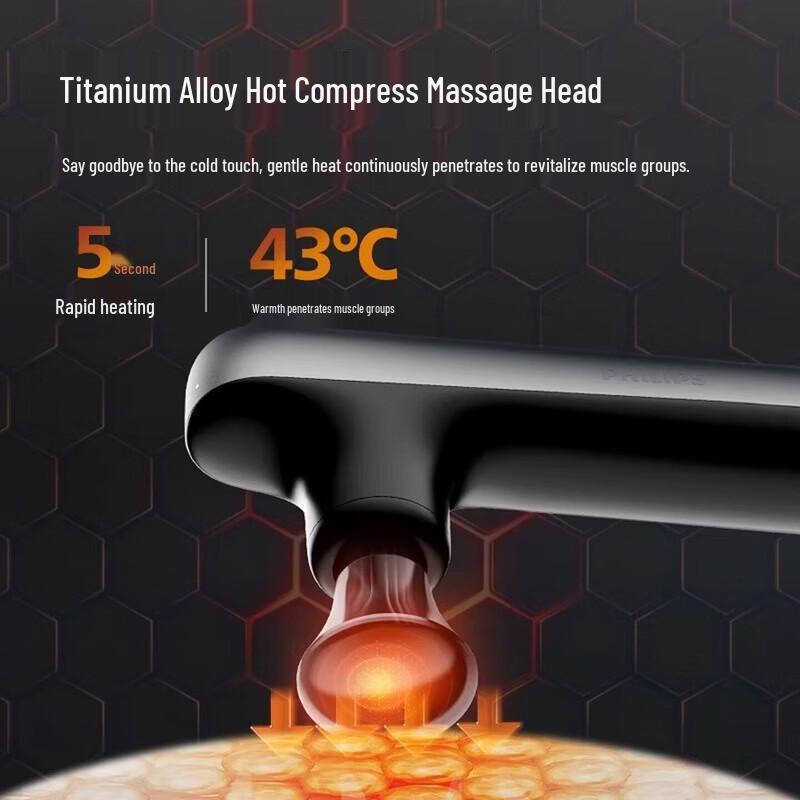 Philips Portable Percussion and Heat Therapy Massager CN plug (adapter included)