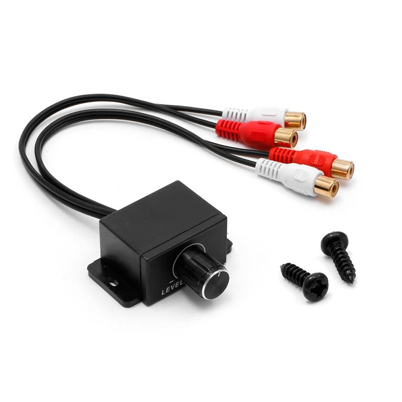 Car Audio Amplifier Bass RCA Level Remote Volume Control Knob LC1 Universal RCA Level Remote Volume Control Accessories