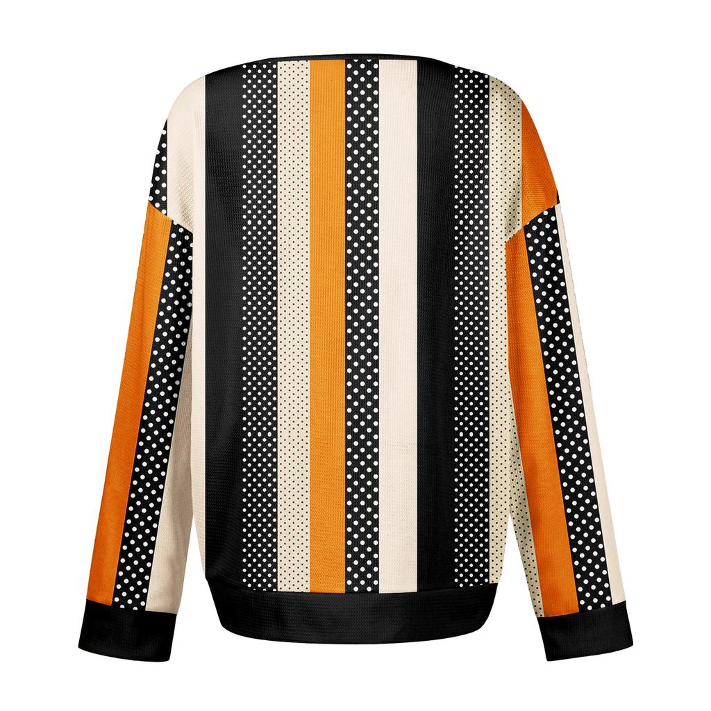 Women's Casual Shirts Long Sleeve Tops Button Up V Neck Loose Knit Fall Favorites For Women