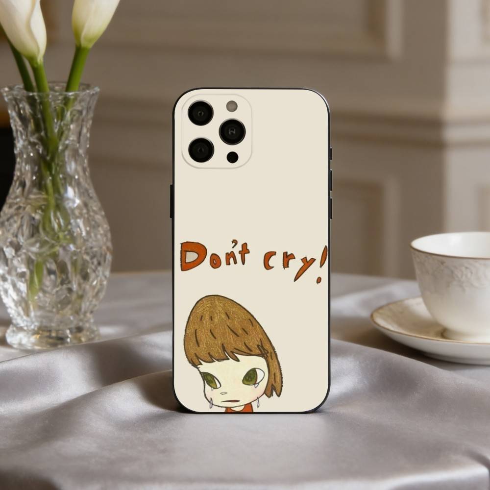 

Cute Y-Yoshitomo Nara Phone Case For iPhone 17pro, 16,15,14,13,12,11 X XR Plus,Others Soft Black Cover iPhone16plus