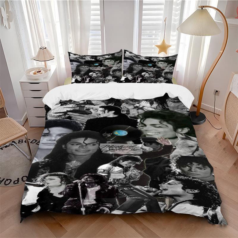 3Pcs Michael Jackson'S Legacy Bedding Sets For All Sizes New 3D Printed Bed Cover Comforter Duvet Cover Pillowcase Bedroom Decoration
