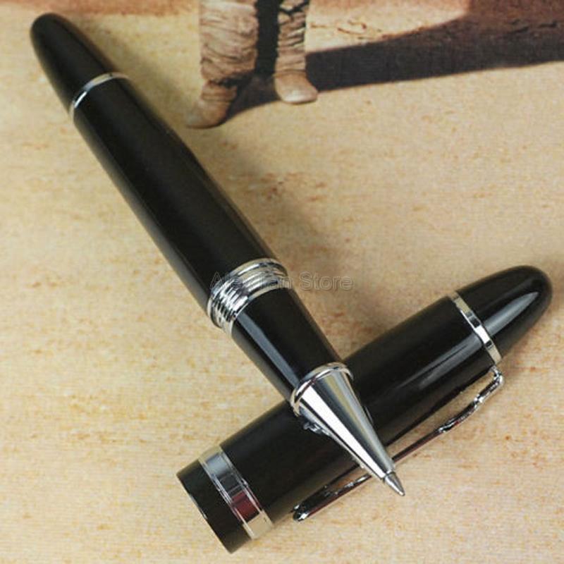 Jinhao 159 Большой Металлический Роллерный Шариковый Гелевый Капиллярный Карандаш Серебряный и Золотой Зажим Ручка Пишущая Для Школы и Офиса Многоцветный