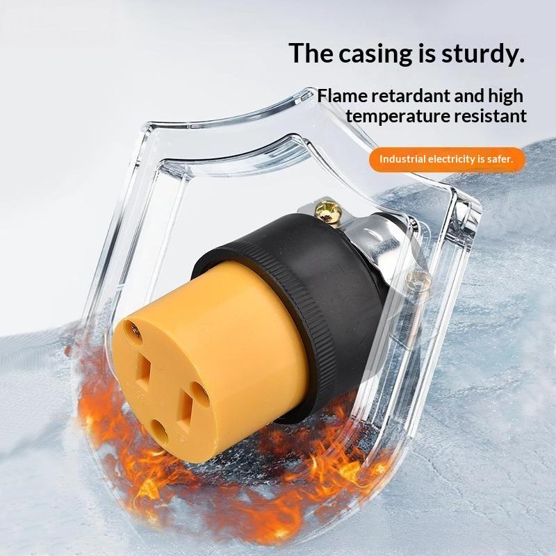 1Pcs Detachable Assembly In-Line Power Cord Plug 125V American 15A Nema 1-15P 5-15P Us Industry Waterproof Wiring Plug Connector