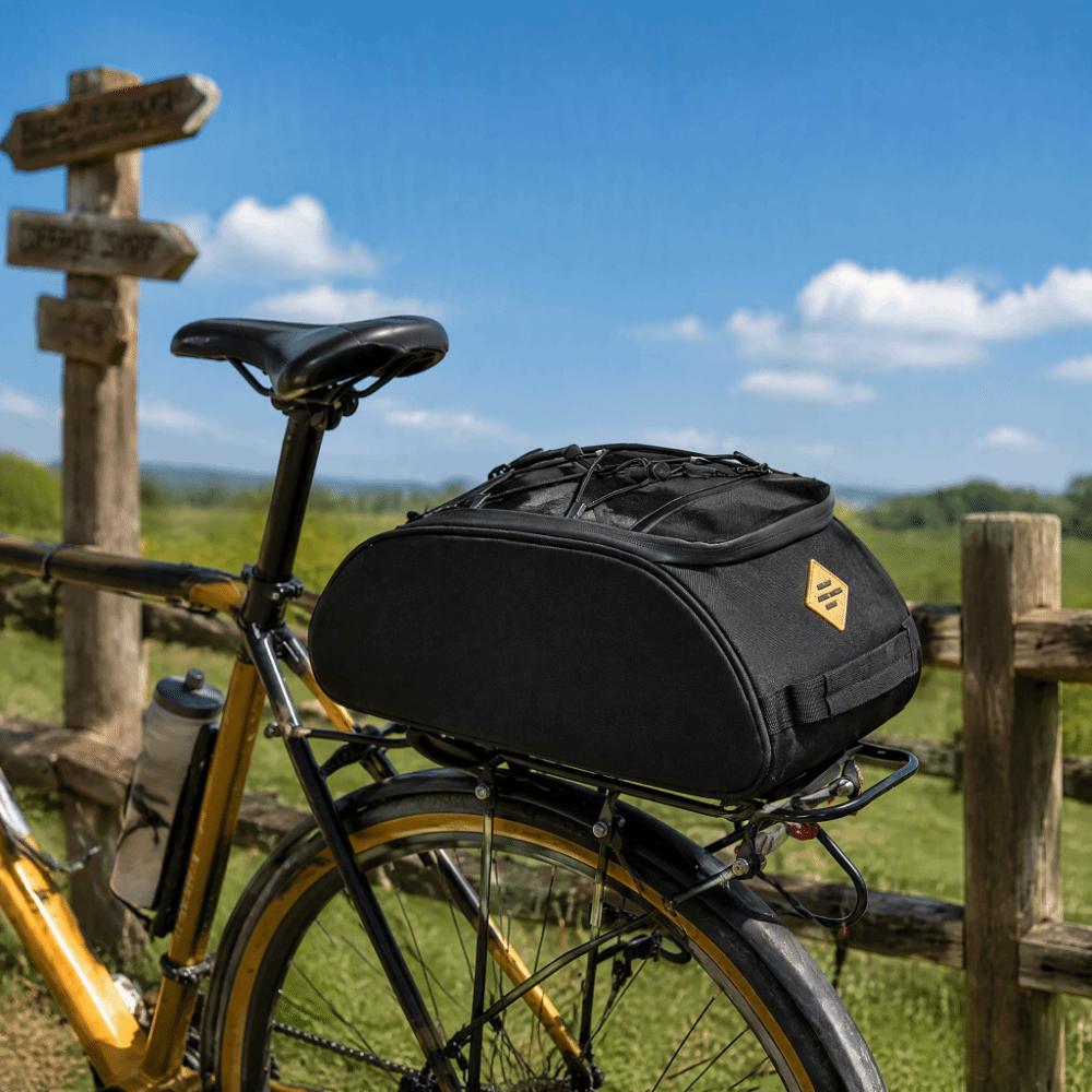 8L Capacity Bicycle Rear Rack Bag Oxford Cloth Rear Rack Bag Bike Storage Bag Outdoor Riding