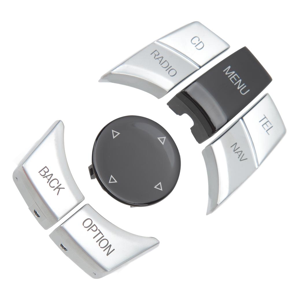 Center Console Multimedia Control Button Knob High Hardness Multimedia Button Cover Trim Durable Colorfast for E84 E70