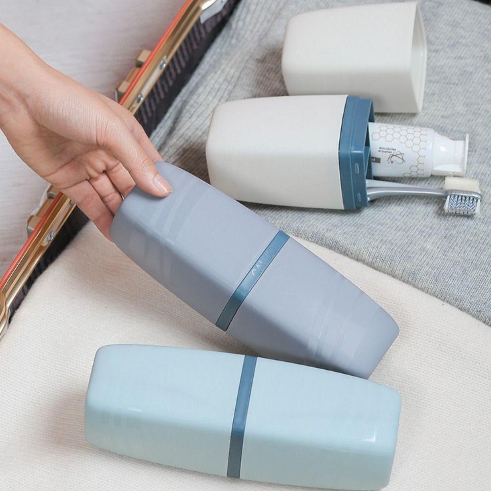 Portable Cylinder Household Set Storage Box Toothbrush Cup Mouthwash Cup Wash Cup